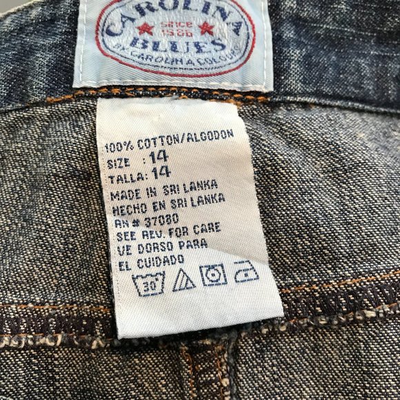 CAROLINA BLUE LONG SKIRT SZ 14 WAIST 34 X 35'' LONG FRONT SPLIT 14 1/2'' - Picture 5 of 5